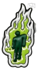 Przypinka billie eilish logo zielone  Metal Pin 1
