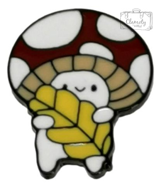 Przypinka muchomorek muchomor czerwony Metal Pin