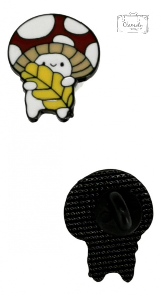 Przypinka muchomorek muchomor czerwony Metal Pin