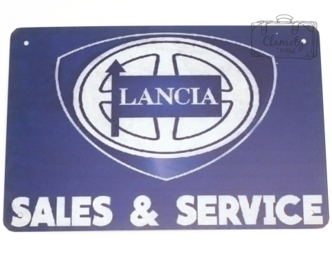 Tabliczka Ozdobna Blacha Lancia Auto Retro Vintage
