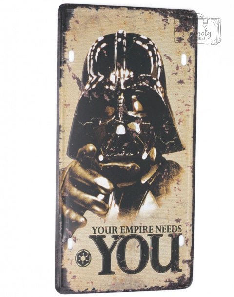 Tabliczka Ozdobna Blacha Lord Vader Vintage Retro