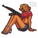 Zestaw Naklejek Wlepki Sticker Bomb Pin-Up Girl n151