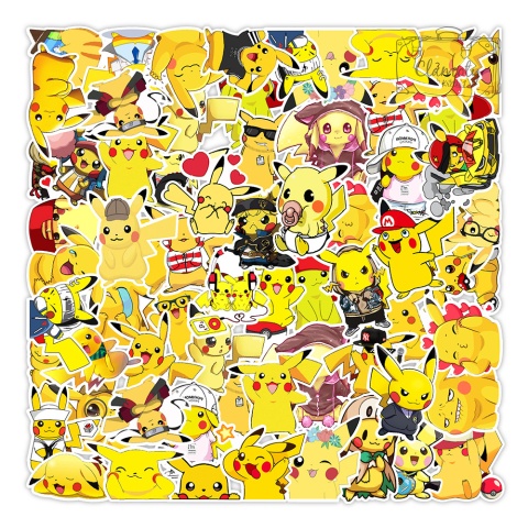 Wlepki Naklejki Sticker Bomb Pikachu 1