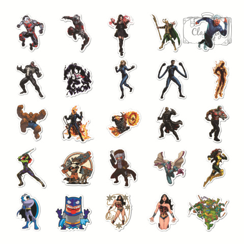 Zestaw Naklejek Sticker Bomb Superbohaterowie n114