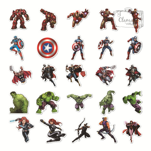 Zestaw Naklejek Sticker Bomb Superbohaterowie n114