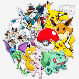 Zestaw Naklejek Naklejki Sticker Bomb Pokemony N 9