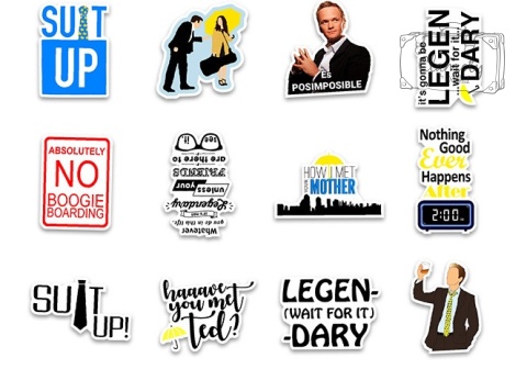 Wlepki Naklejki Sticker Jak poznałem waszą matke 2