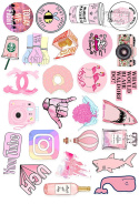 Wlepki Naklejki Sticker Bomb Wlepy Pink Girl  3