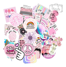 Zestaw Naklejek Naklejki Sticker Bomb Pink Girl 1