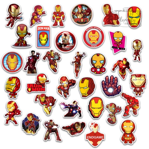 Zestaw Naklejek Naklejki Sticker Bomb Iron Man N167