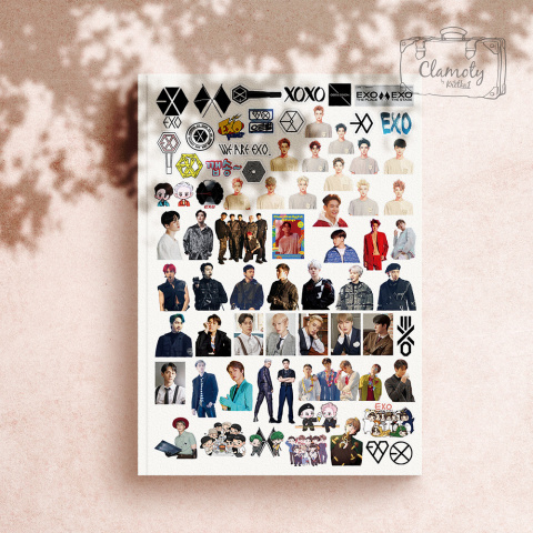 Zestaw Naklejek Sticker Bomb Wlepy Exo 2 KPop Wlepki n65