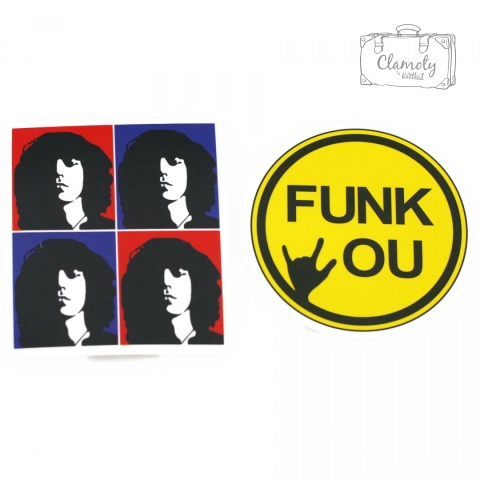 Zestaw Naklejek Wlepki Sticker Bomb Rock Zespoły n141