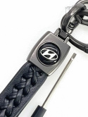 Brelok Do Kluczy Samochodowy Hyundai Metal Skóra