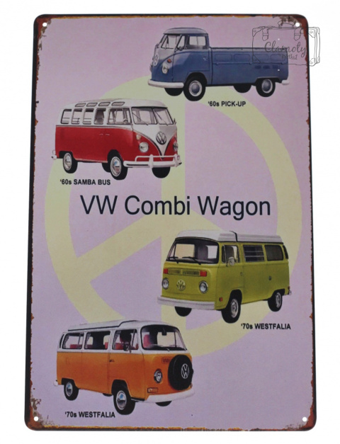 Tabliczka Ozdobna Blacha Volkswagen Retro Vintage