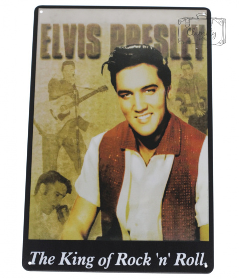 Tabliczka Ozdobna Blacha Elvis Rock Retro Vintage