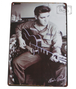 Tabliczka Ozdobna Blacha Elvis Król Retro Vintage