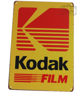 Tabliczka Ozdobna Blacha Kodak Film Retro Vintage