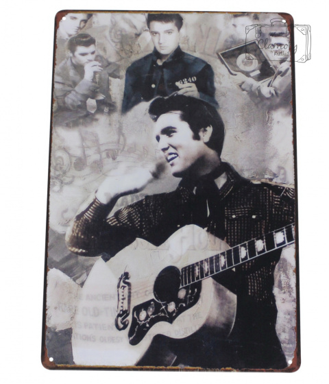 Tabliczka Ozdobna Blacha Elvis Presley Retro Vintage