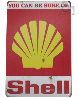 Tabliczka Ozdobna Blacha Shell Retro Vintage