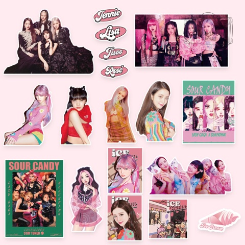 Zestaw Naklejek Sticker Bomb Wlepy Sour Candy KPop N62