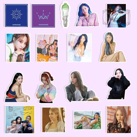 Zestaw Naklejek Sticker Bomb Wlepy Mamamoo K-Pop 3