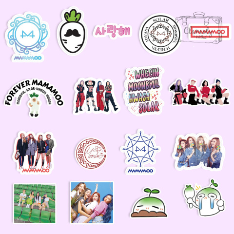 Zestaw Naklejek Sticker Bomb Wlepy Mamamoo K-Pop 5
