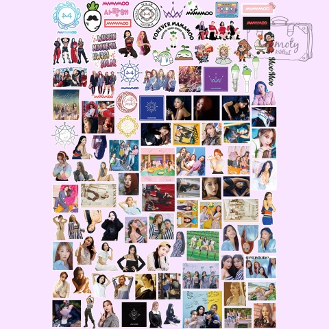 Zestaw Naklejek Sticker Bomb Wlepy Mamamoo K-Pop