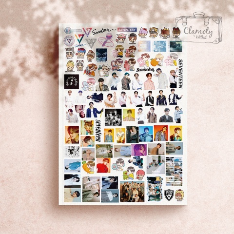 Zestaw Naklejek Sticker Bomb Wlepy Seventeen KPop 2 N59