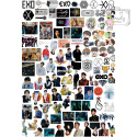 Zestaw Naklejek Sticker Bomb Wlepy EXO wlepki Kpop 3