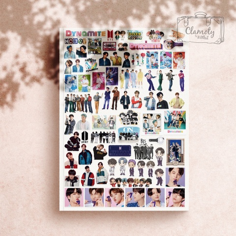 Zestaw Naklejek Sticker Bomb Wlepy Dynamite KPop