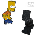 Przypinka Bart Simpson Zdjęte Spodnie Metal Pin