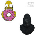 Przypinka Homer Simpson Różowy Donut Metal Pin