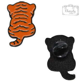 Przypinka Tygrys Tygrysek Ogon Metal Pin