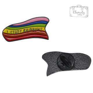 Przypinka Flaga Tęcza Study Rainbow Metal Pin