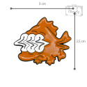 Przypinka Simpson Fish Trippy Pomarańcz Metal Pin