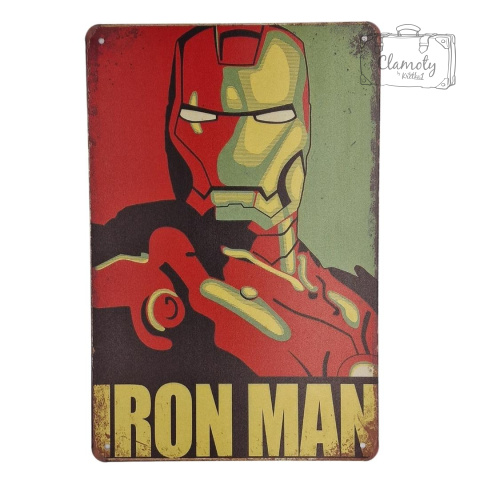 Tabliczka Ozdobna Blacha Vintage Retro Iron Man 1