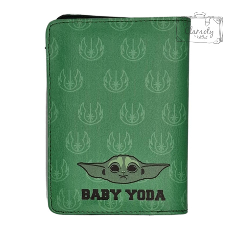 Portfel Dwuczęściowy Duży Star Wars Baby Yoda tył