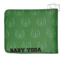 Portfel Dwuczęściowy Star Wars Baby Yoda Zielony 3 tył