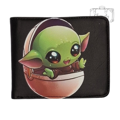 Portfel Dwuczęściowy Star Wars Baby Yoda Czarny