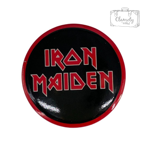 Przypinka Metalowa Metal Okrągła Iron Maiden Mała