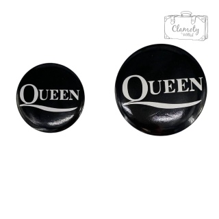 Przypinka Metalowa Metal Okrągła Queen Rock Mała
