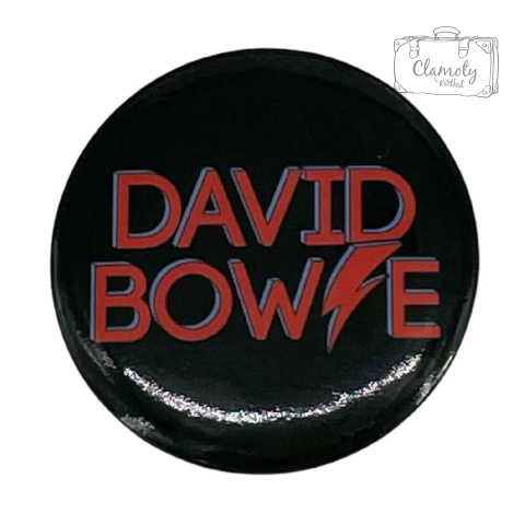 Przypinka Metalowa Metal Okrągła David Bowie