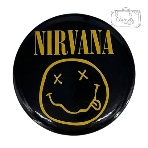 Przypinka Metalowa Metal Okrągła Nirvana Klasyczna