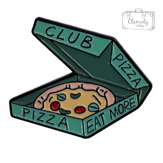 Przypinka Metalowa Metal Pin Pizza Club Na Ubrania