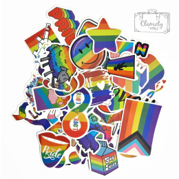 Wlepki Naklejki Sticker Bomb Tęczowe Kolorowe LGBT 156