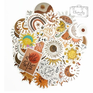 Wlepki Naklejki Sticker Bomb Symbol Słońca n173