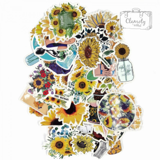 Wlepki Naklejki Sticker Bomb Słonecznik Mix N165