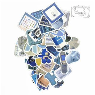 Wlepki Naklejki Sticker Bomb Jeansowy Mix n170