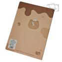 Zeszyt Notatnik Bear B5 Notebook Miś Brąz Wzór 1 z tyłu