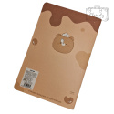 Zeszyt Notatnik Bear A5 Notebook Miś Brąz Wzór 1 tyłem